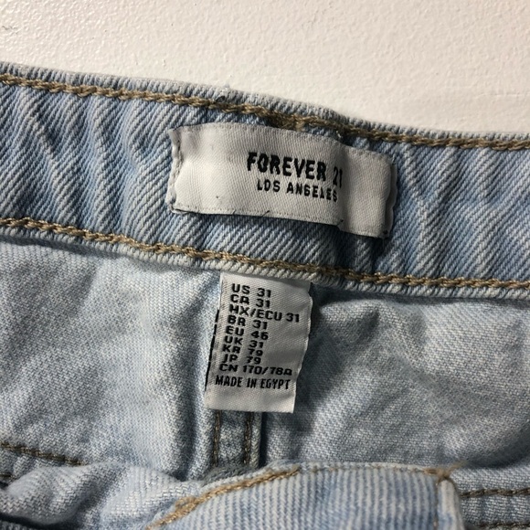 Forever 21 Distressed high waisted Shorts Size 31 - Picture 5 of 8